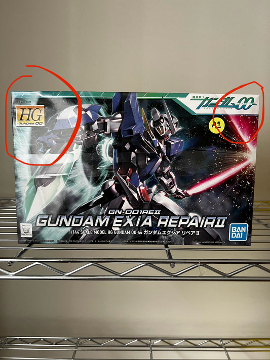 [DAMAGED BOX A1] Mobile Suit Gundam 00 Gundam Exia Repair II High Grade 1:144 Scale Model Kit