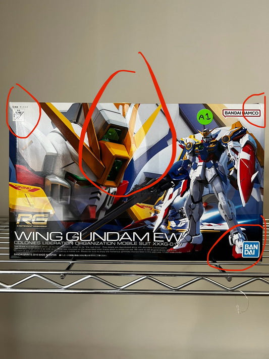 [DAMAGED BOX A1] Mobile Suit Gundam Wing: Endless Waltz Wing Gundam Real Grade 1:144 Scale Model Kit