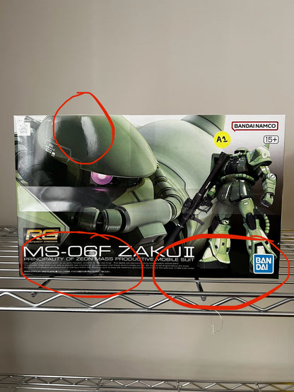 [DAMAGED BOX A1] Mobile Suit Gundam Zaku II Real Grade 1:144 Scale Model Kit