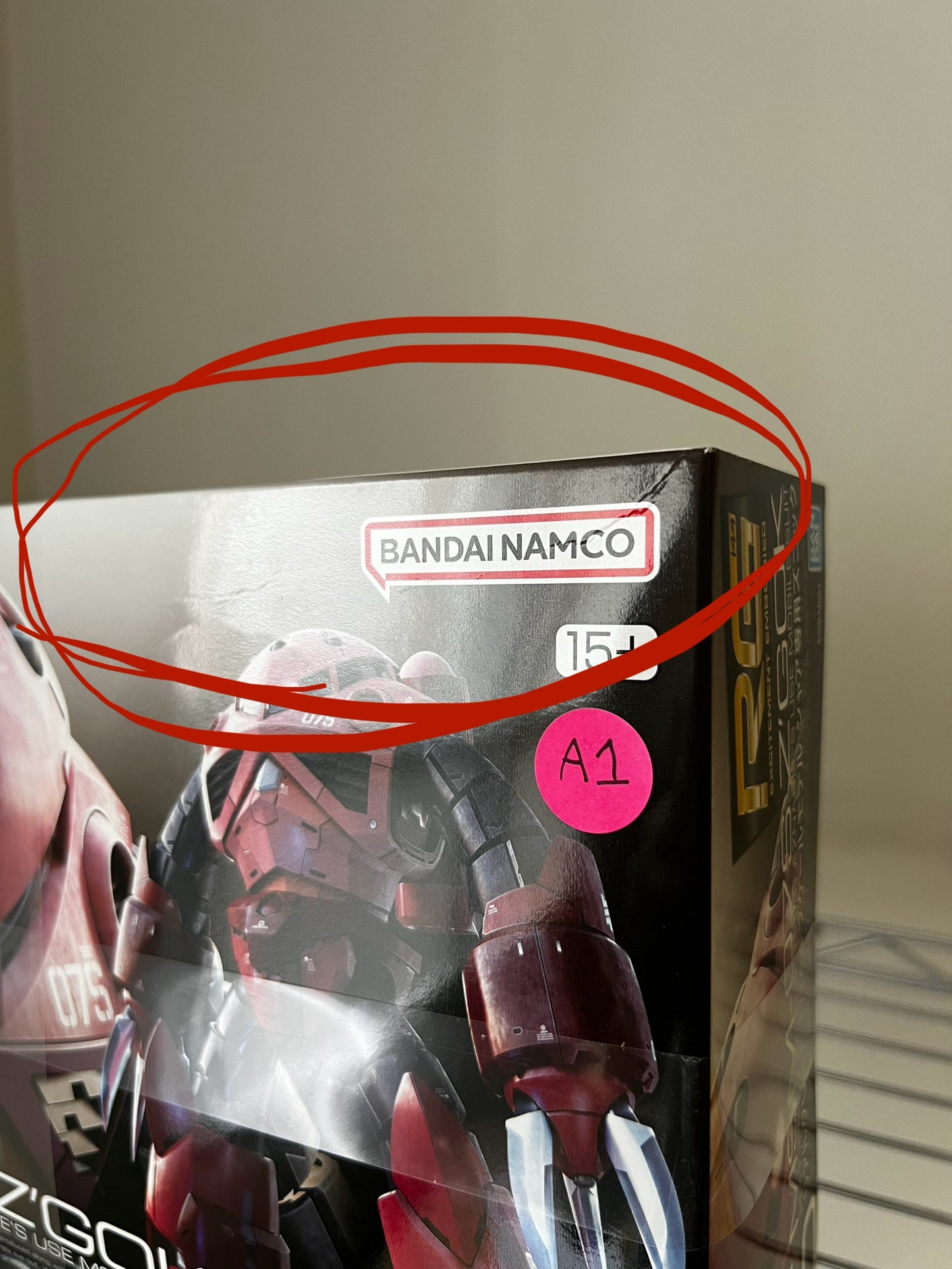 [DAMAGED BOX A1] Mobile Suit Gundam Char's Custom Z'Gok Real Grade 1:144 Scale Model Kit
