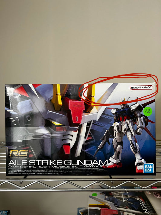 [DAMAGED BOX A2] Mobile Suit Gundam Seed Aile Strike Gundam Real Grade 1:144 Scale Model Kit