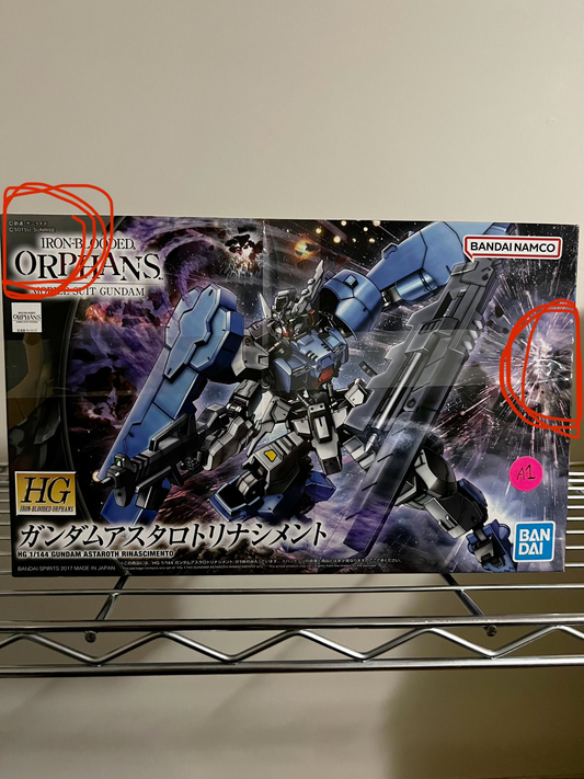 [DAMAGED BOX A1] Mobile Suit Gundam: Iron-Blooded Orphans Astaroth Rinascimento High Grade 1:144 Scale Model Kit
