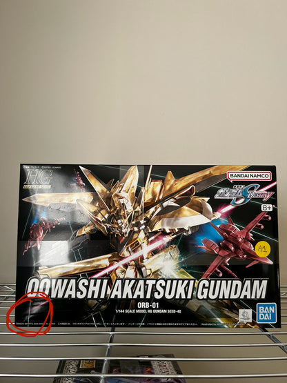 [DAMAGED BOX A1] Mobile Suit Gundam Seed Destiny Oowashi Akatsuki Gundam High Grade 1:144 Scale Model Kit