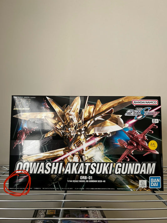 [DAMAGED BOX A1] Mobile Suit Gundam Seed Destiny Oowashi Akatsuki Gundam High Grade 1:144 Scale Model Kit