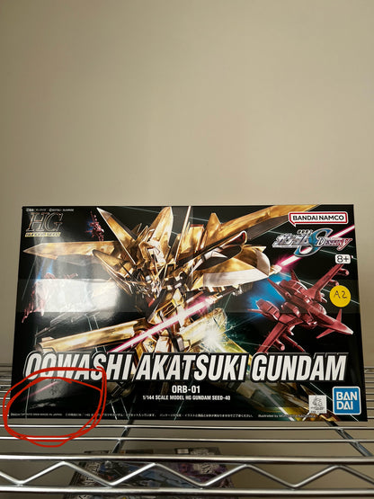 [DAMAGED BOX A2] Mobile Suit Gundam Seed Destiny Oowashi Akatsuki Gundam High Grade 1:144 Scale Model Kit