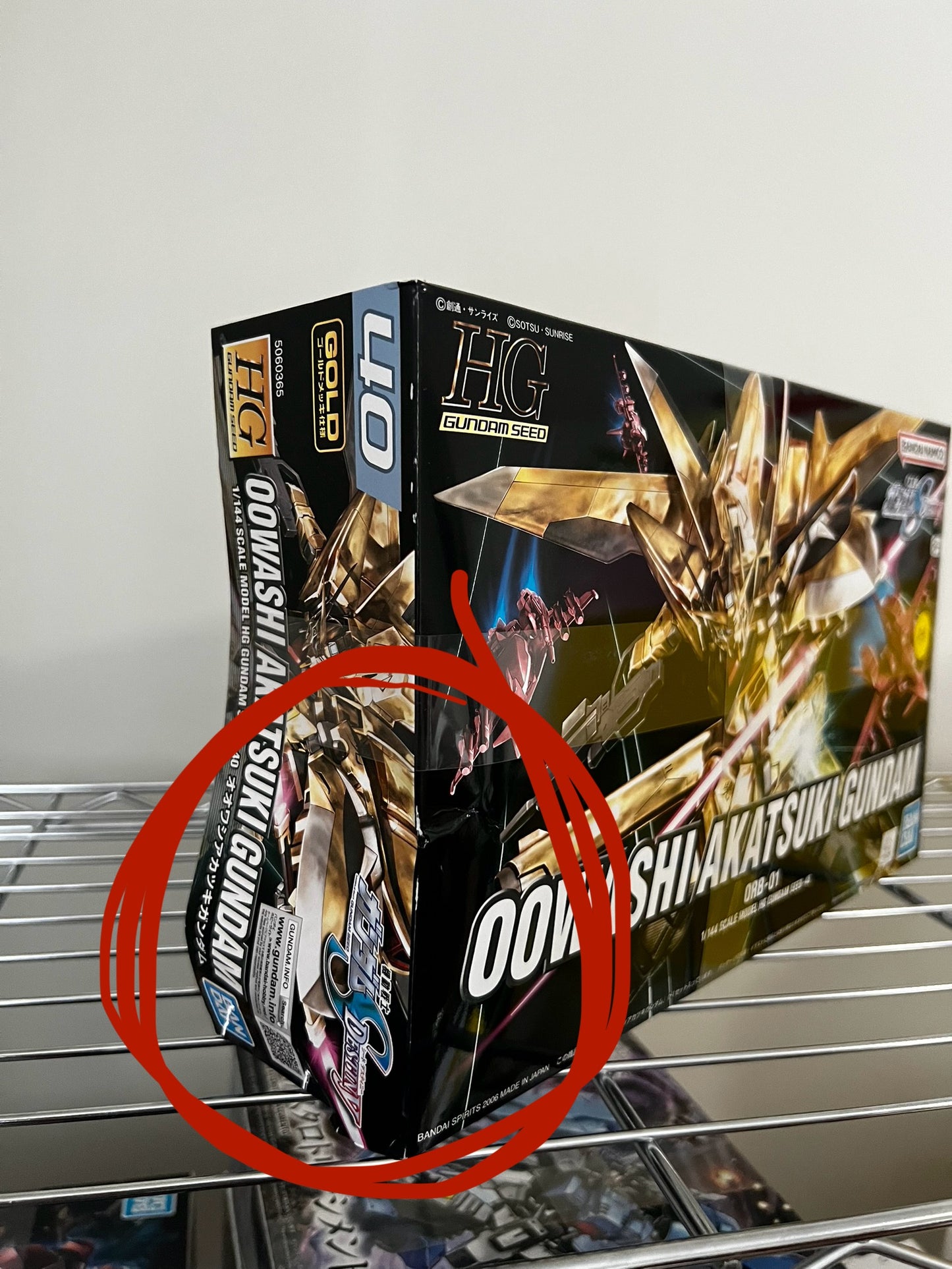 [DAMAGED BOX A4] Mobile Suit Gundam Seed Destiny Oowashi Akatsuki Gundam High Grade 1:144 Scale Model Kit