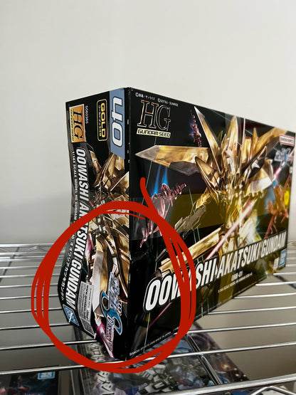 [DAMAGED BOX A4] Mobile Suit Gundam Seed Destiny Oowashi Akatsuki Gundam High Grade 1:144 Scale Model Kit