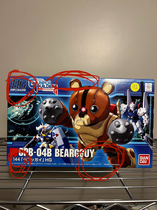 [DAMAGED BOX A1] Gunpla Builders Beginning G GPB-04B Beargguy High Grade 1:144 Scale Model Kit