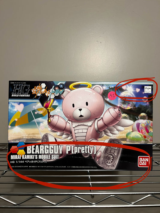 [DAMAGED BOX A1] Gundam Build Fighters Try Beargguy Pretty High Grade 1:144 Scale Model Kit