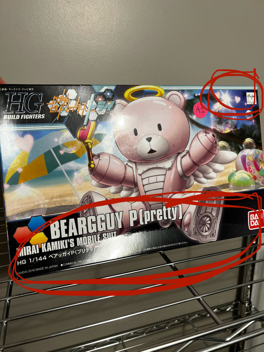 [DAMAGED BOX A1] Gundam Build Fighters Try Beargguy Pretty High Grade 1:144 Scale Model Kit
