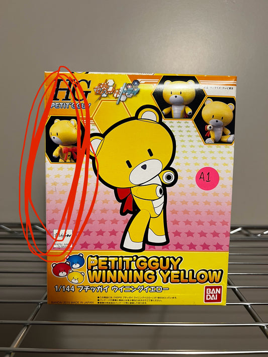 [DAMAGED BOX A1] Gundam Build Fighters Try High Grade Petit'gguy Winning Yellow Model Kit