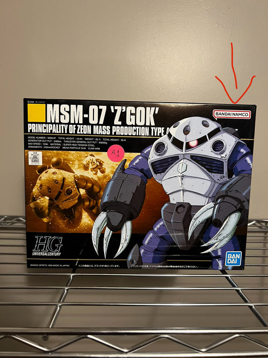 [DAMAGED BOX A1] Mobile Suit Gundam MSM-07 Z'Gok High Grade 1:144 Scale Model Kit