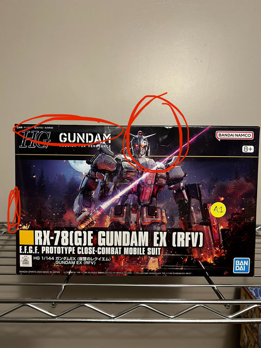 [DAMAGED BOX A1] Gundam: Requiem for Vengeance Gundam EX High Grade 1:144 Scale Model Kit