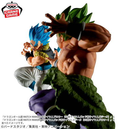Dragon Ball Z MATCH MAKERS Super Saiyan God Super Saiyan Gogeta Figure [VS Super Saiyan Broly]