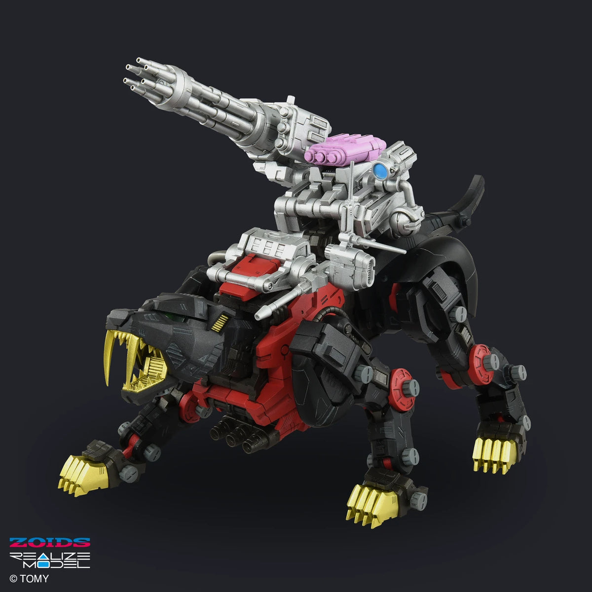 Zoids RMZ-006 Saber Tiger Schwarz Special Version Realize Model 1:100 Scale Model Kit