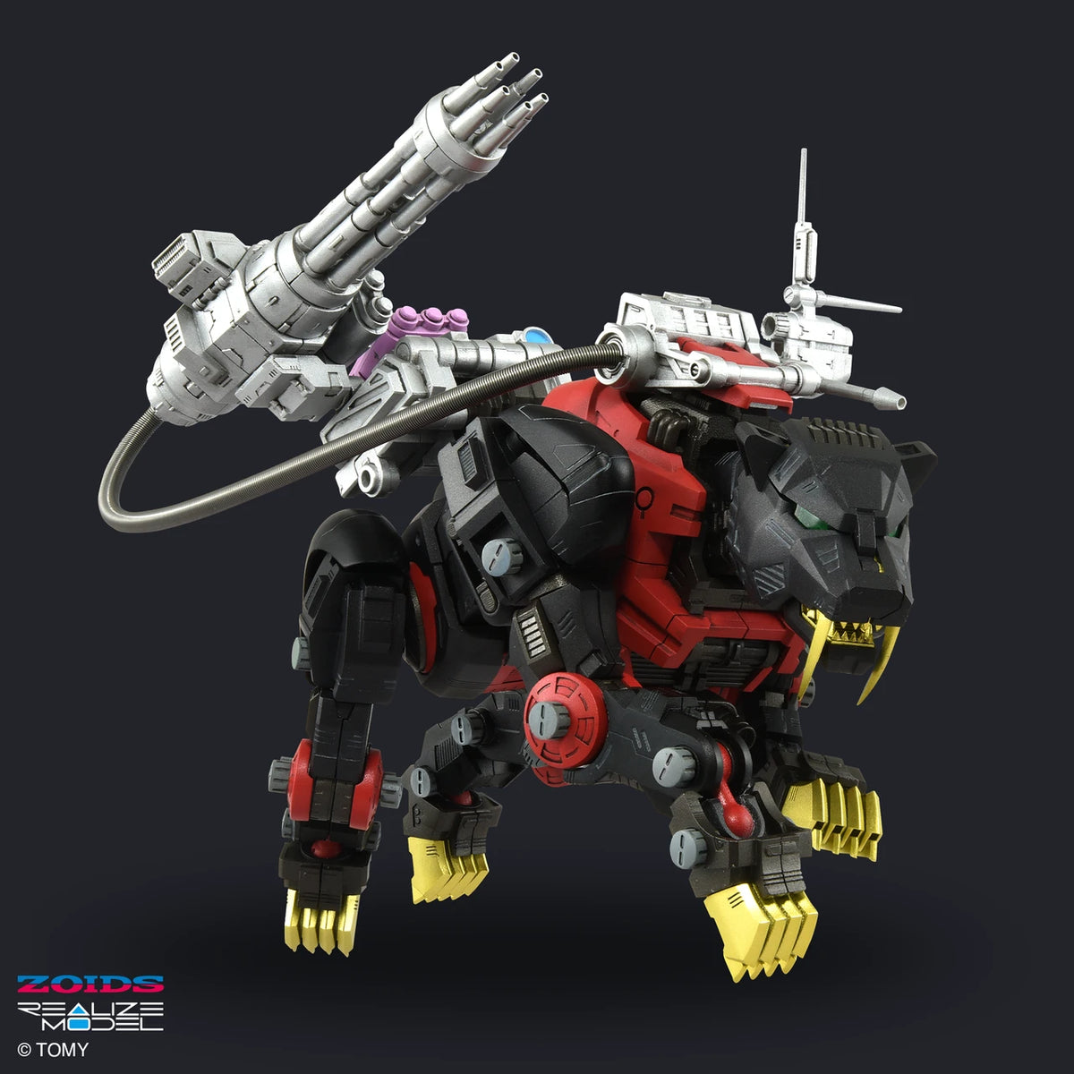 Zoids RMZ-006 Saber Tiger Schwarz Special Version Realize Model 1:100 Scale Model Kit