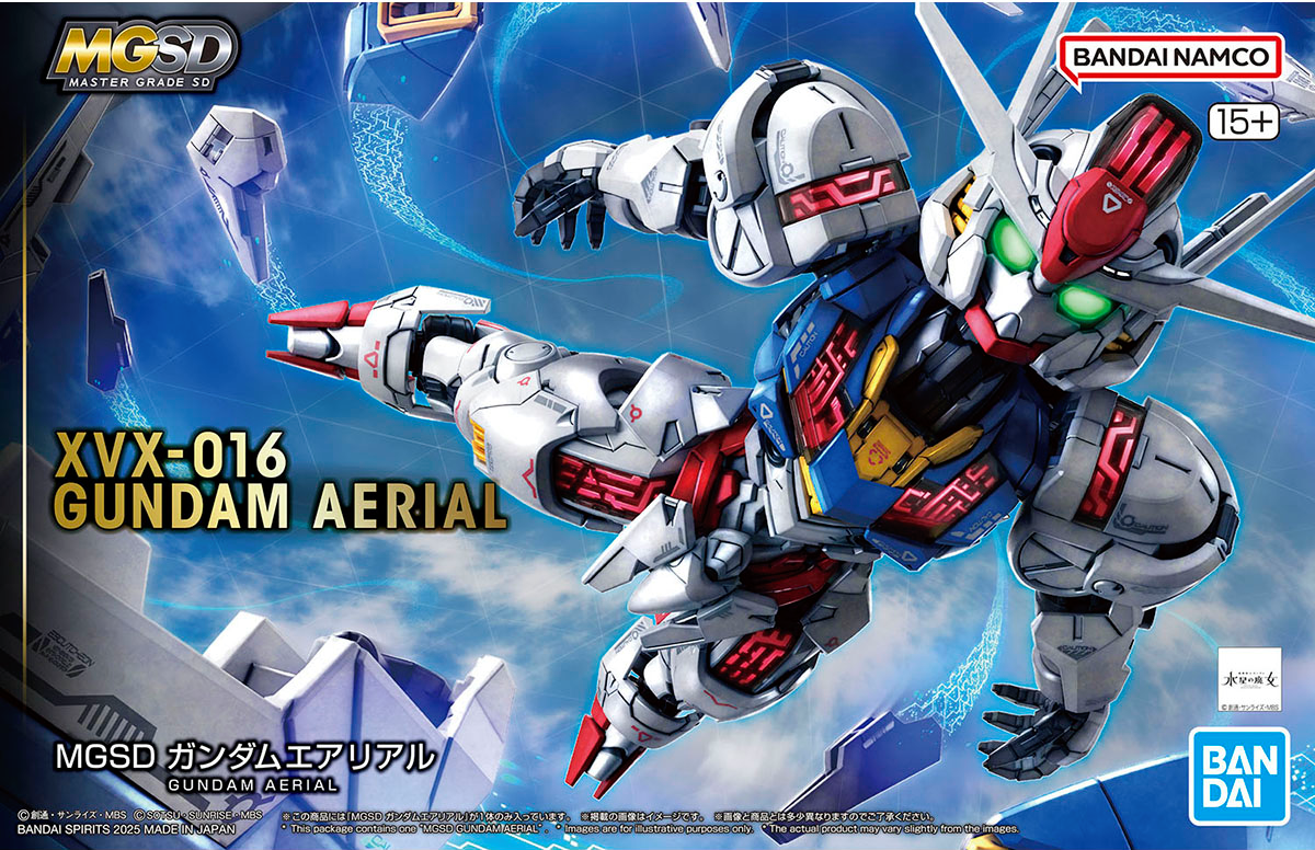 Mobile Suit Gundam: The Witch from Mercury Gundam Aerial Master Grade SD MGSD Model Kit