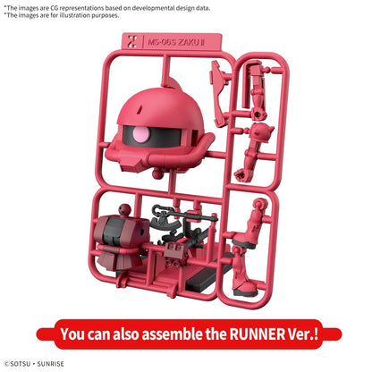 Mobile Suit Gundam CharZaku-kun DX Set with Runner Version Recreation Parts 1:1 Scale Model Kit