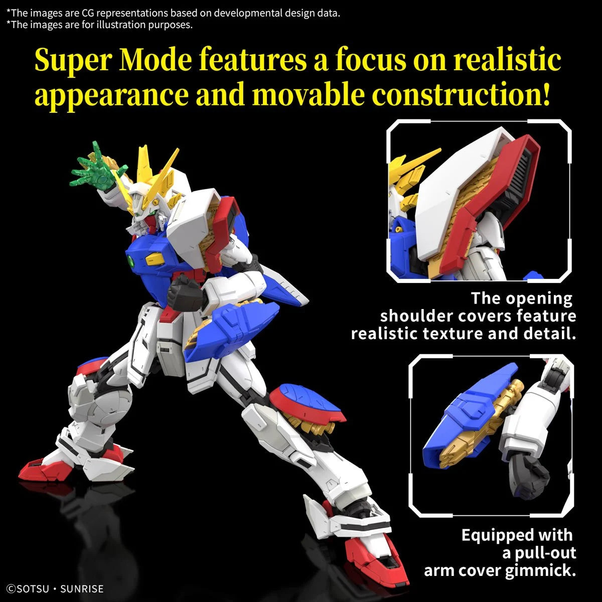 Mobile Fighter G Gundam Shining Gundam Real Grade 1:144 Scale Model Kit