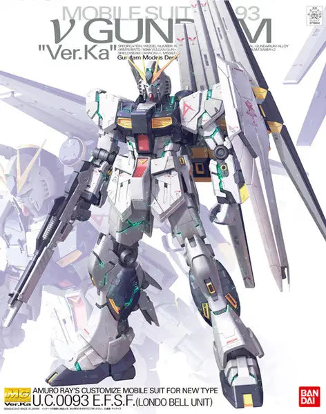 Mobile Suit Gundam: Char's Counterattack Nu Gundam Ver. Ka Master Grade 1:100 Scale Model Kit
