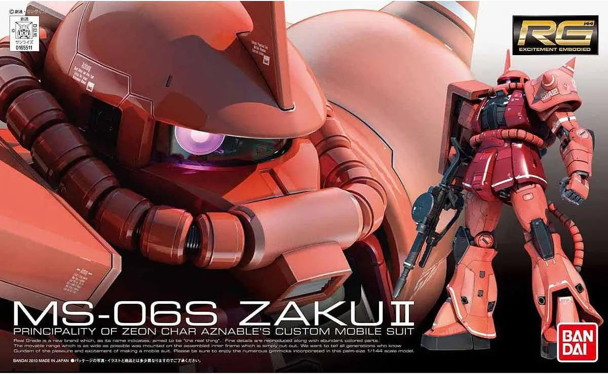 Mobile Suit Gundam MS-06S Char's Zaku II Real Grade 1:144 Scale Model Kit