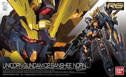 Mobile Suit Gundam Unicorn Gundam 02 Banshee Norn Real Grade 1:144 Scale Model Kit