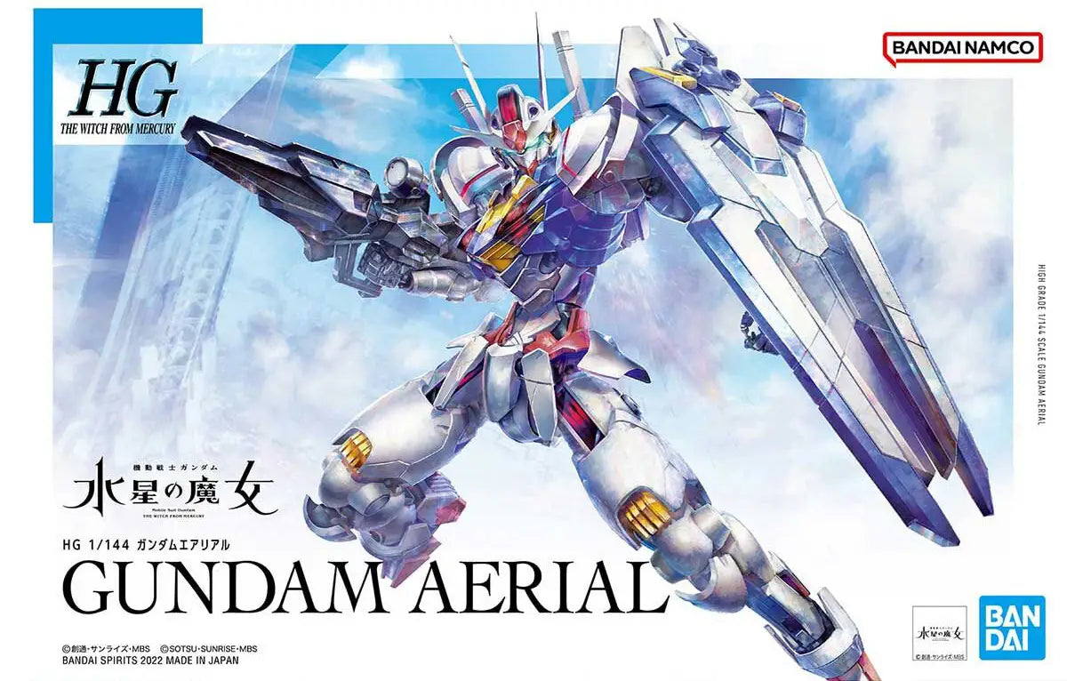 [DAMAGED BOX A1] Mobile Suit Gundam: The Witch from Mercury Gundam Aerial High Grade 1:144 Scale Model Kit