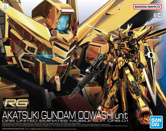 Mobile Suit Gundam Seed Destiny Akatsuki Gundam Oowashi Unit Real Grade 1:144 Scale Model Kit