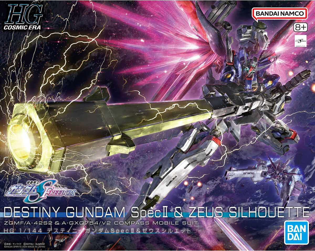 Mobile Suit Gundam Seed Freedom Destiny Gundam Spec II and Zeus Silhouette High Grade 1:144 Scale Model Kit