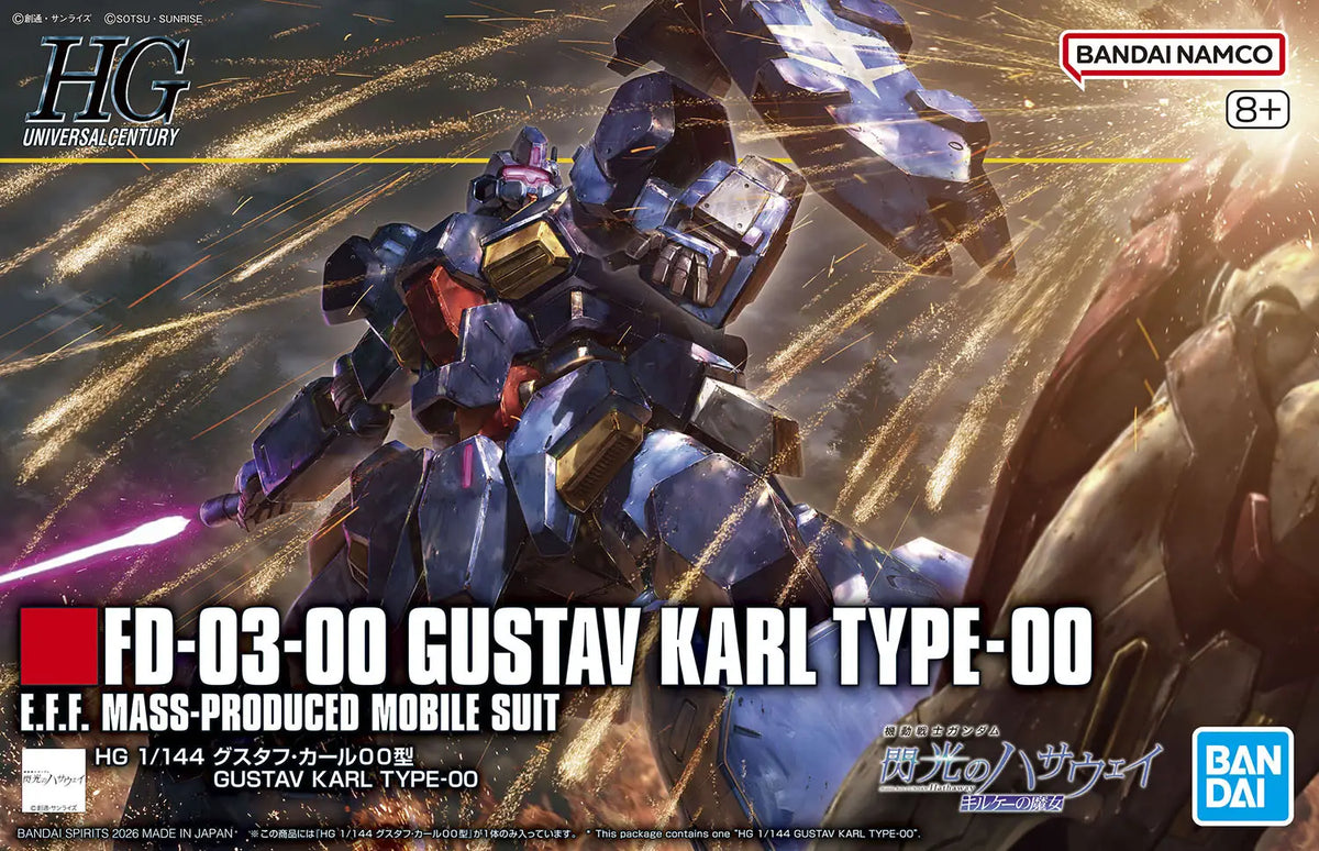 Mobile Suit Gundam: Hathaway's Flash Gustav Karl Type-00 High Grade 1:144 Scale Model Kit