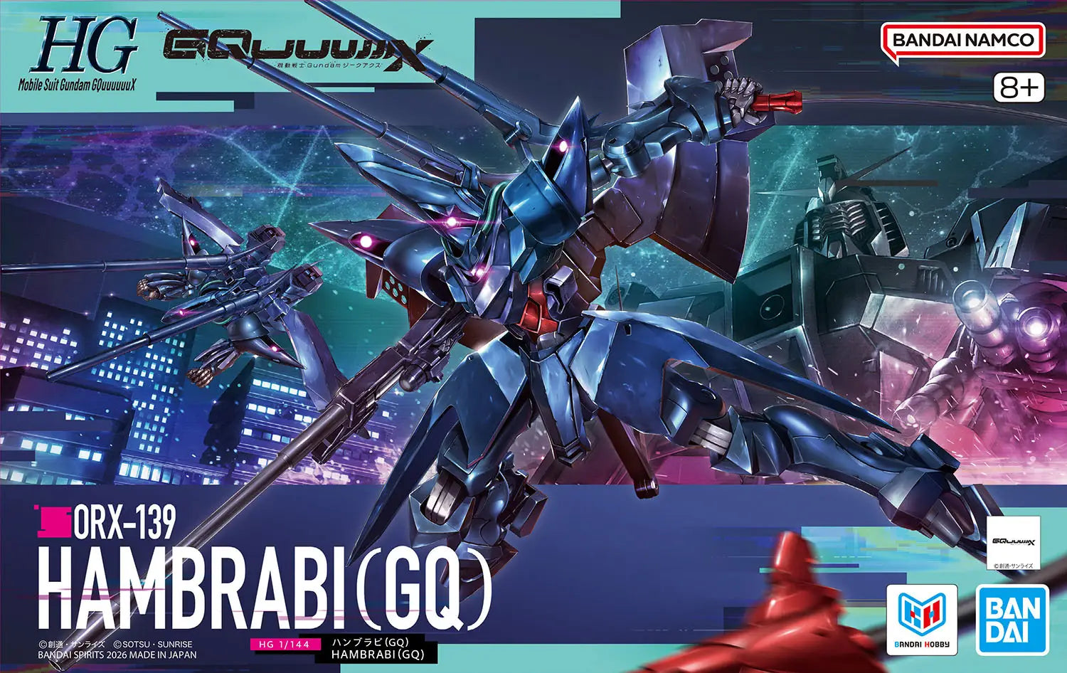 Mobile Suit Gundam GQuuuuuuX Hambrabi High Grade 1:144 Scale Model Kit