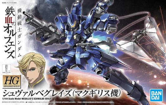 Mobile Suit Gundam: Iron-Blooded Orphans Schwalbe Graze McGillis Custom High Grade 1:144 Scale Model Kit
