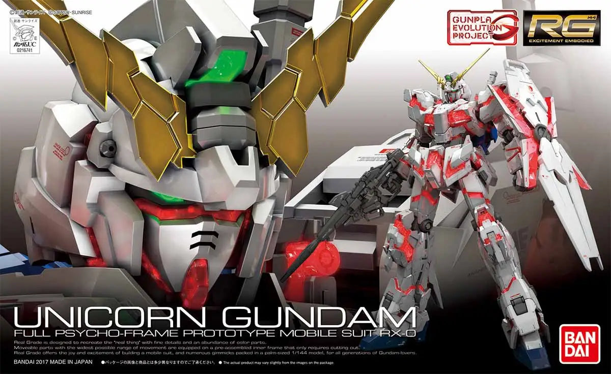 Mobile Suit Gundam Unicorn Real Grade 1:144 Scale Model Kit