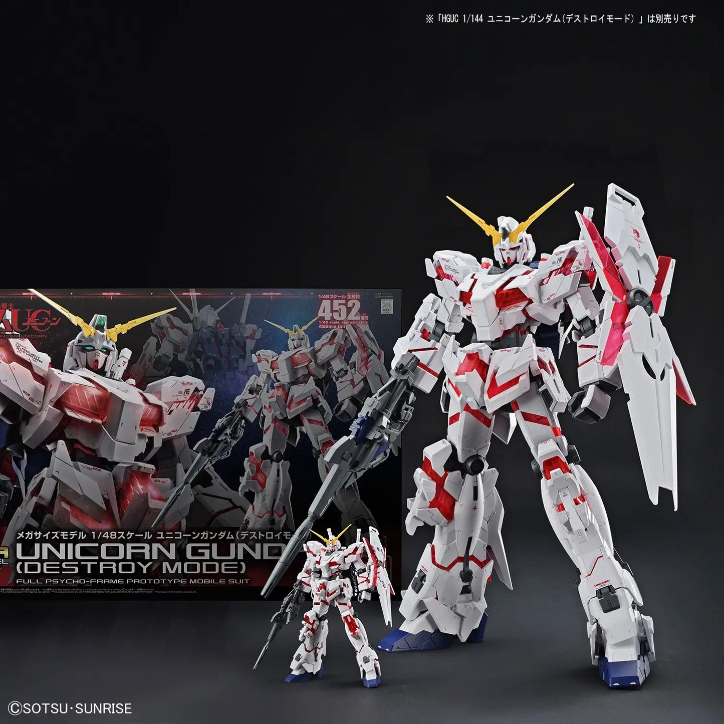 Mobile Suit Gundam Unicorn Gundam Destroy Mode Mega Size 1:48 Scale Model Kit