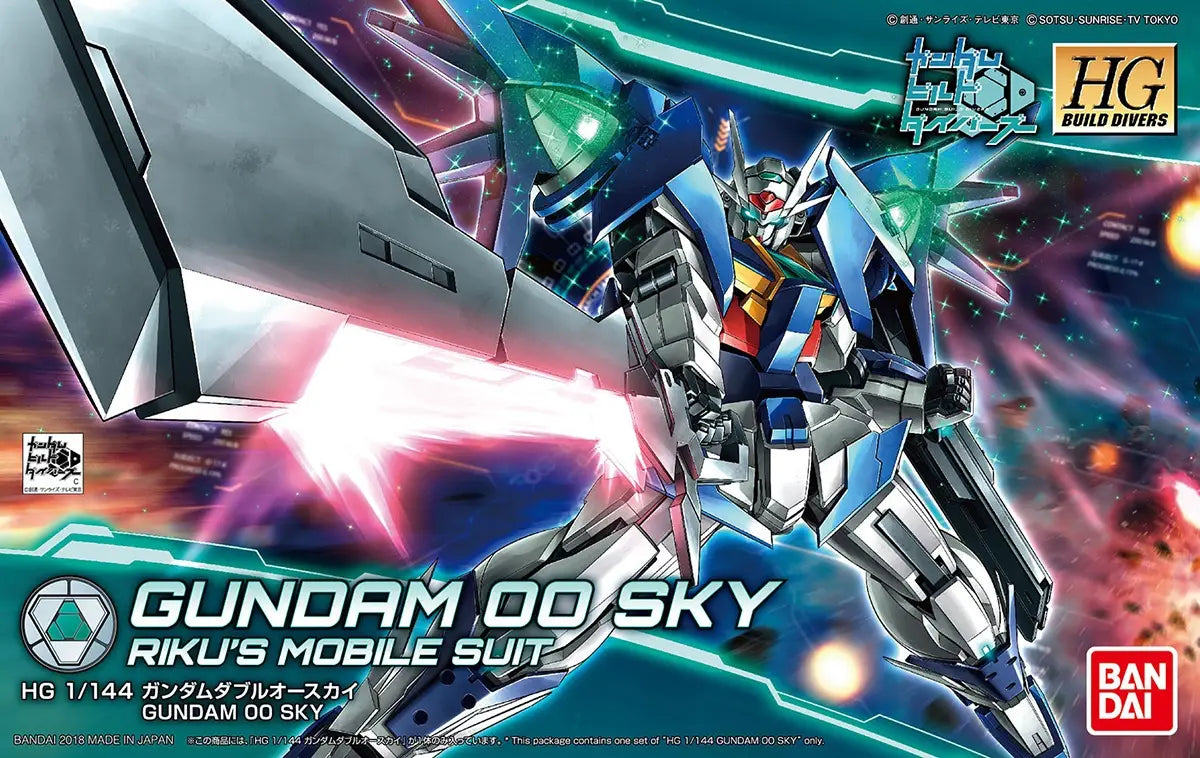 Gundam Build Divers Gundam 00 Sky High Grade 1:144 Scale Model Kit