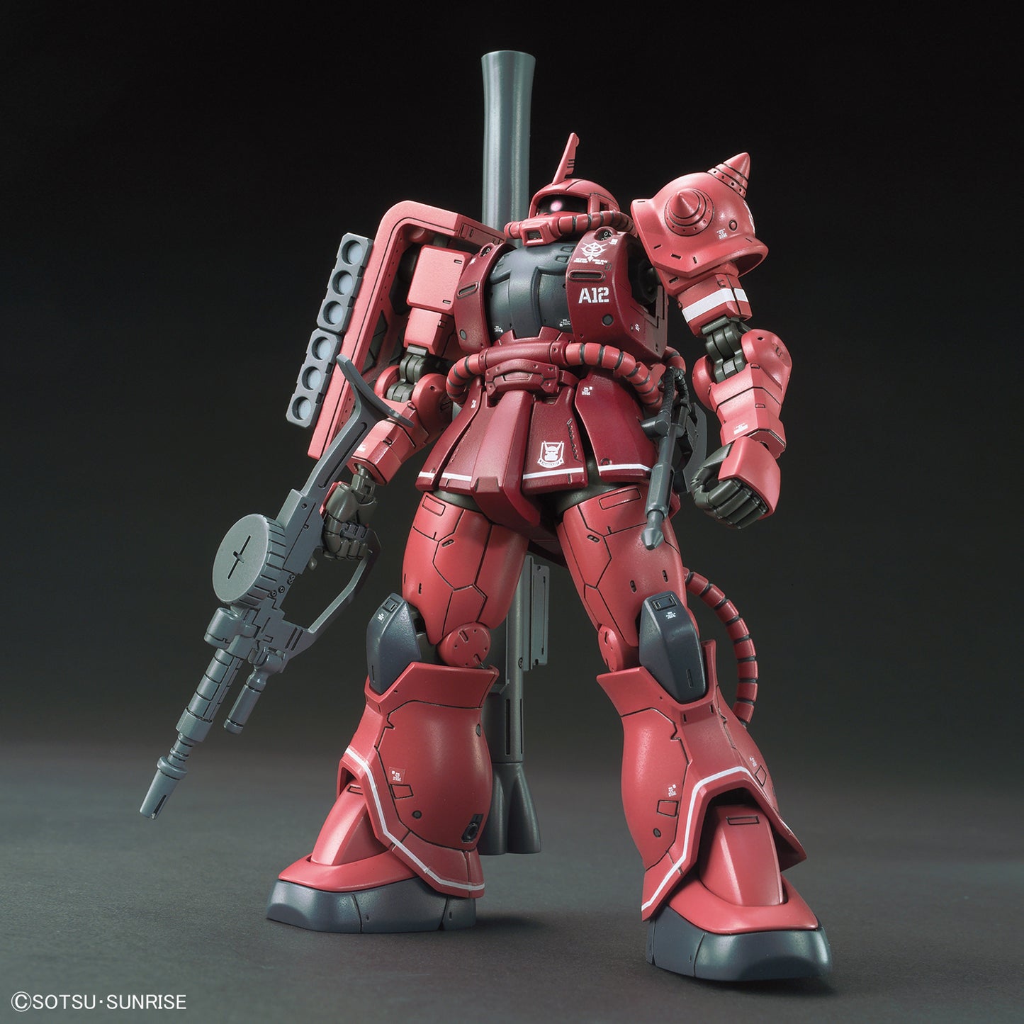 [DAMAGED BOX A1] Mobile Suit Gundam: The Origin Char's MS-06S Zaku II Red Comet Version High Grade 1:144 Scale Model Kit