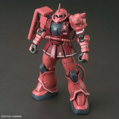 [DAMAGED BOX A1] Mobile Suit Gundam: The Origin Char's MS-06S Zaku II Red Comet Version High Grade 1:144 Scale Model Kit