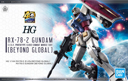 Mobile Suit Gundam RX-78-2 Gundam Beyond Global High Grade 1:144 Scale Model Kit