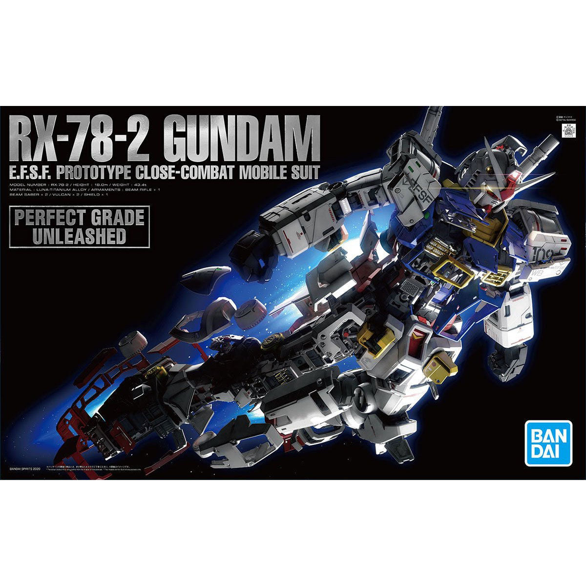 [PRE-ORDER] Mobile Suit Gundam RX-78-2 Gundam Perfect Grade Unleashed 1:60 Scale Model Kit