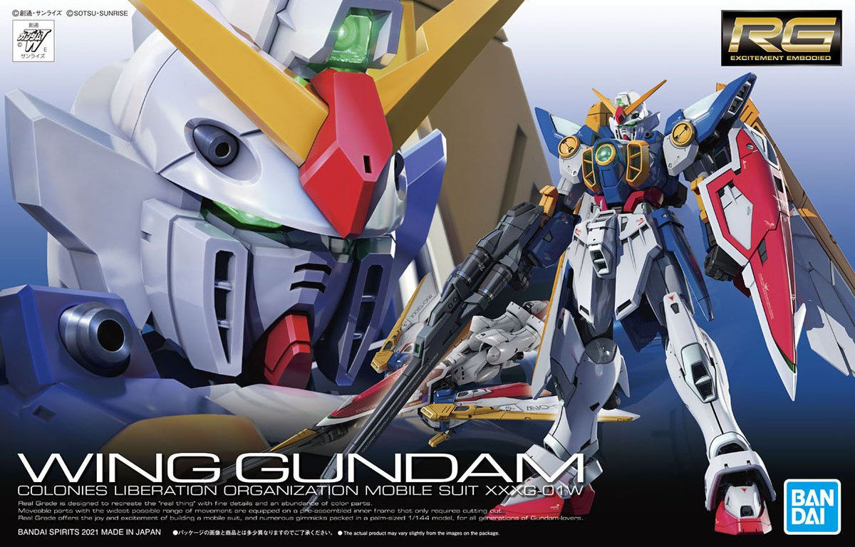 Mobile Suit Gundam Wing Wing Gundam Real Grade 1:144 Scale Model Kit