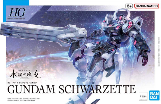 Mobile Suit Gundam: The Witch from Mercury Gundam Schwarzette High Grade 1:144 Scale Model Kit