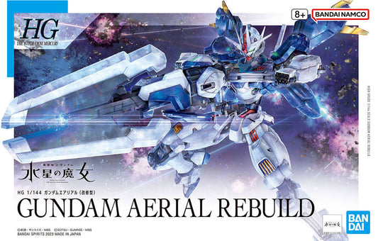 Mobile Suit Gundam: The Witch from Mercury Gundam Aerial Rebuild High Grade 1:144 Scale Model Kit