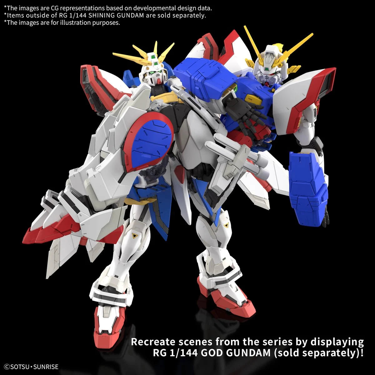 Mobile Fighter G Gundam Shining Gundam Real Grade 1:144 Scale Model Kit
