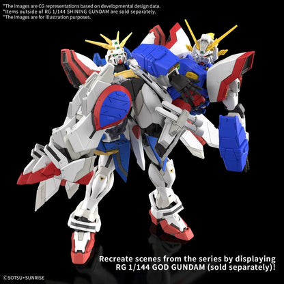 Mobile Fighter G Gundam Shining Gundam Real Grade 1:144 Scale Model Kit