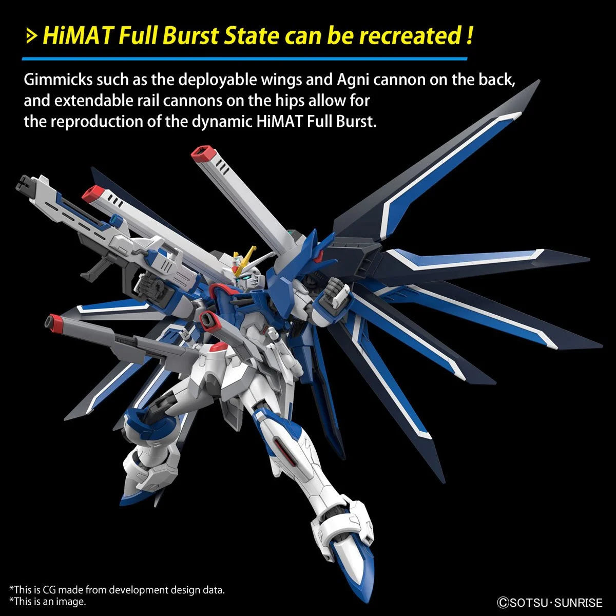Mobile Suit Gundam Seed Freedom Rising Freedom Gundam High Grade 1:144 Scale Model Kit