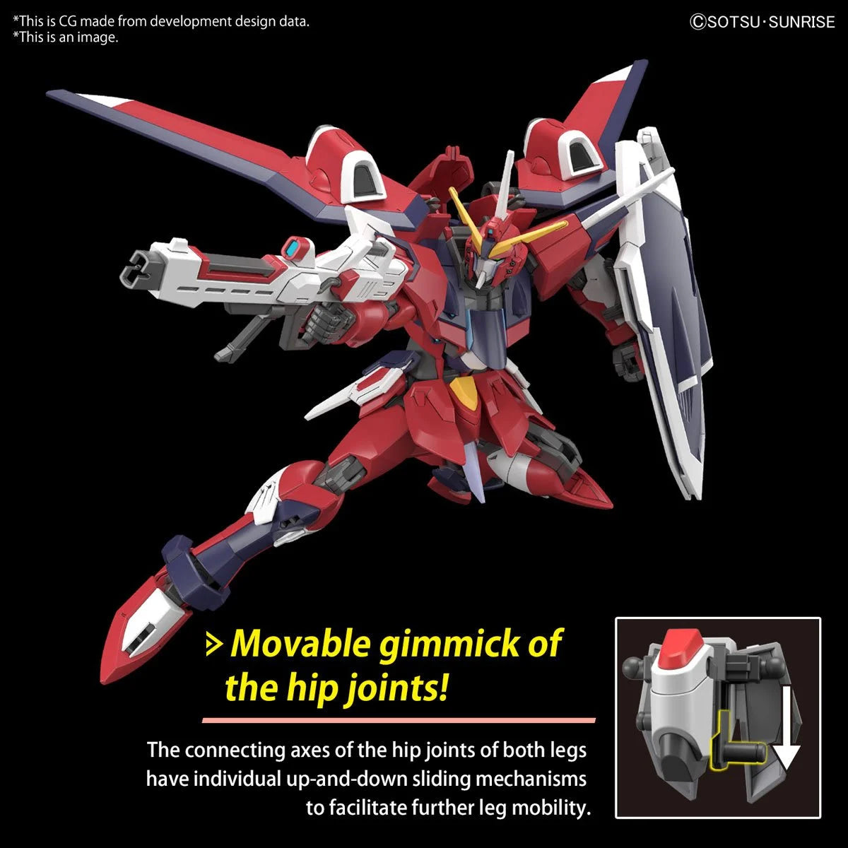 Mobile Suit Gundam Seed Freedom Immortal Justice Gundam High Grade 1:144 Scale Model Kit