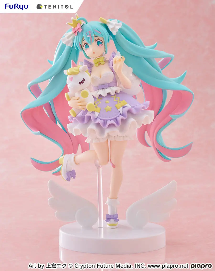 Vocaloid Tenitol Hatsune Miku (Yumekawa Princess Lavender Ver.) Figure