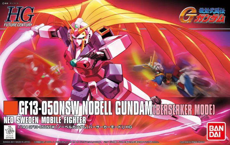 Mobile Fighter G Gundam Nobel Gundam Berserker Mode High Grade 1:144 Scale Model Kit