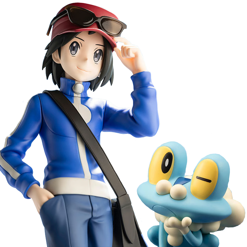 Pokemon Calem with Froakie ArtFX J 1:8 Scale Statue